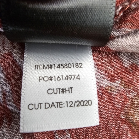 Torrid Terracotta Peasant Top Crepe Tie Waist Boho Long Sleeve Size Large - Picture 10 of 14